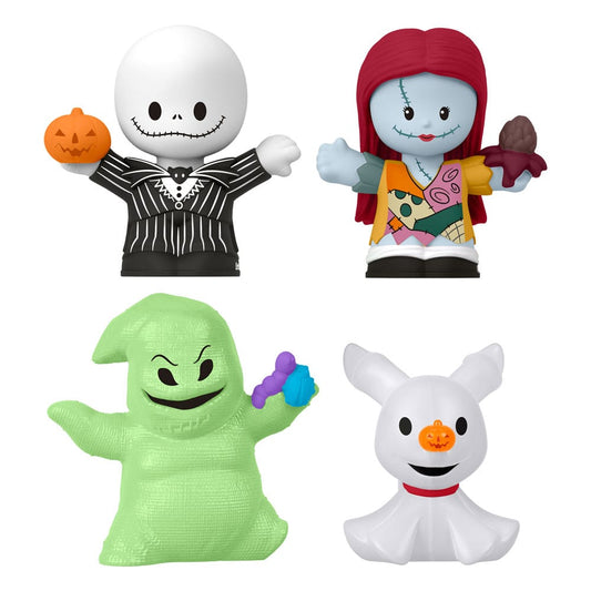 The Nightmare Before Christmas Fisher-Price Little People Collector Mini Actionfigurer 4-Pack 7 cm