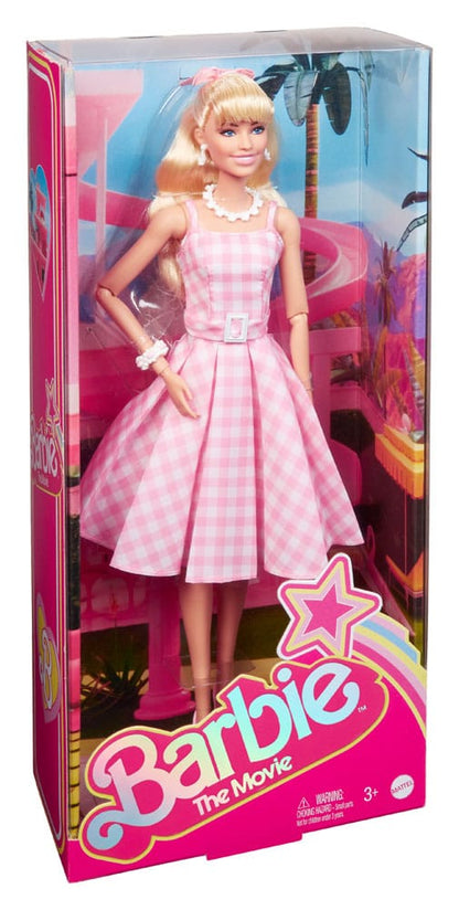 Barbie Film Docka i Rosa Gingham Klänning