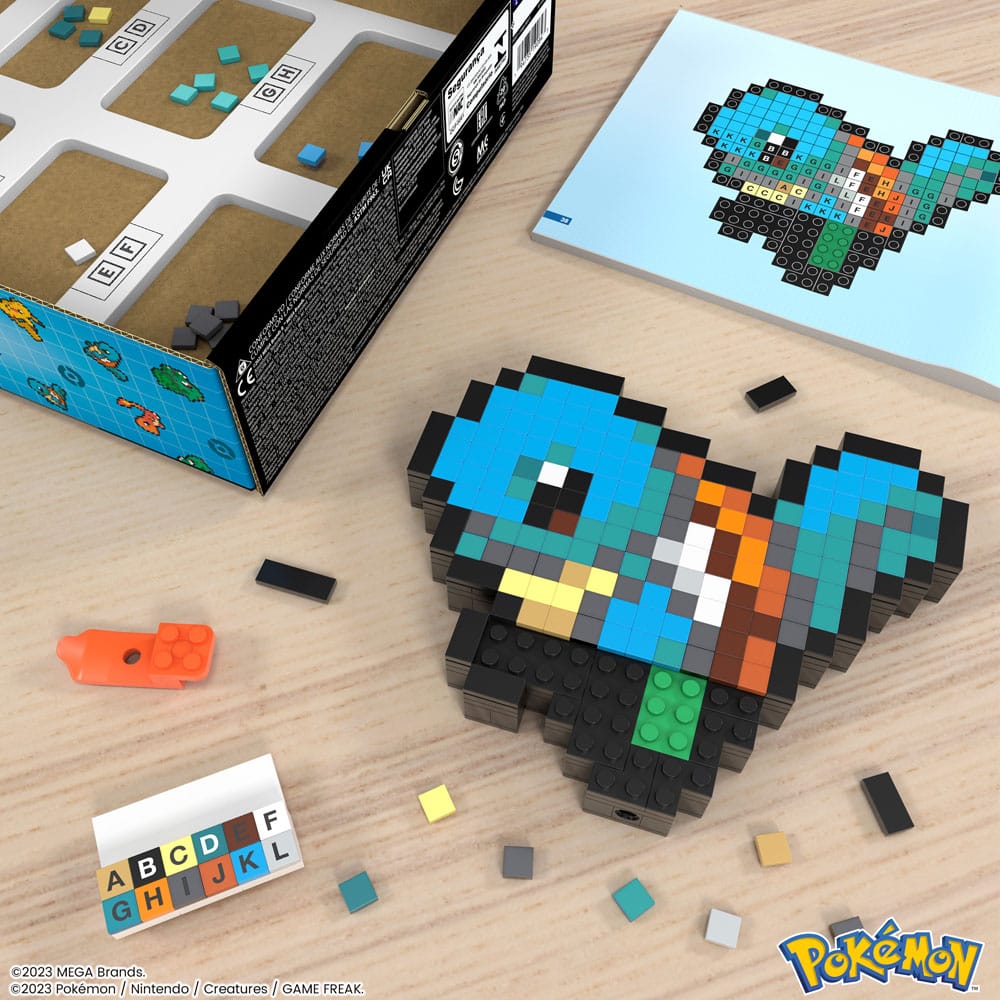 Pokémon MEGA Byggsats - Squirtle Pixel Art