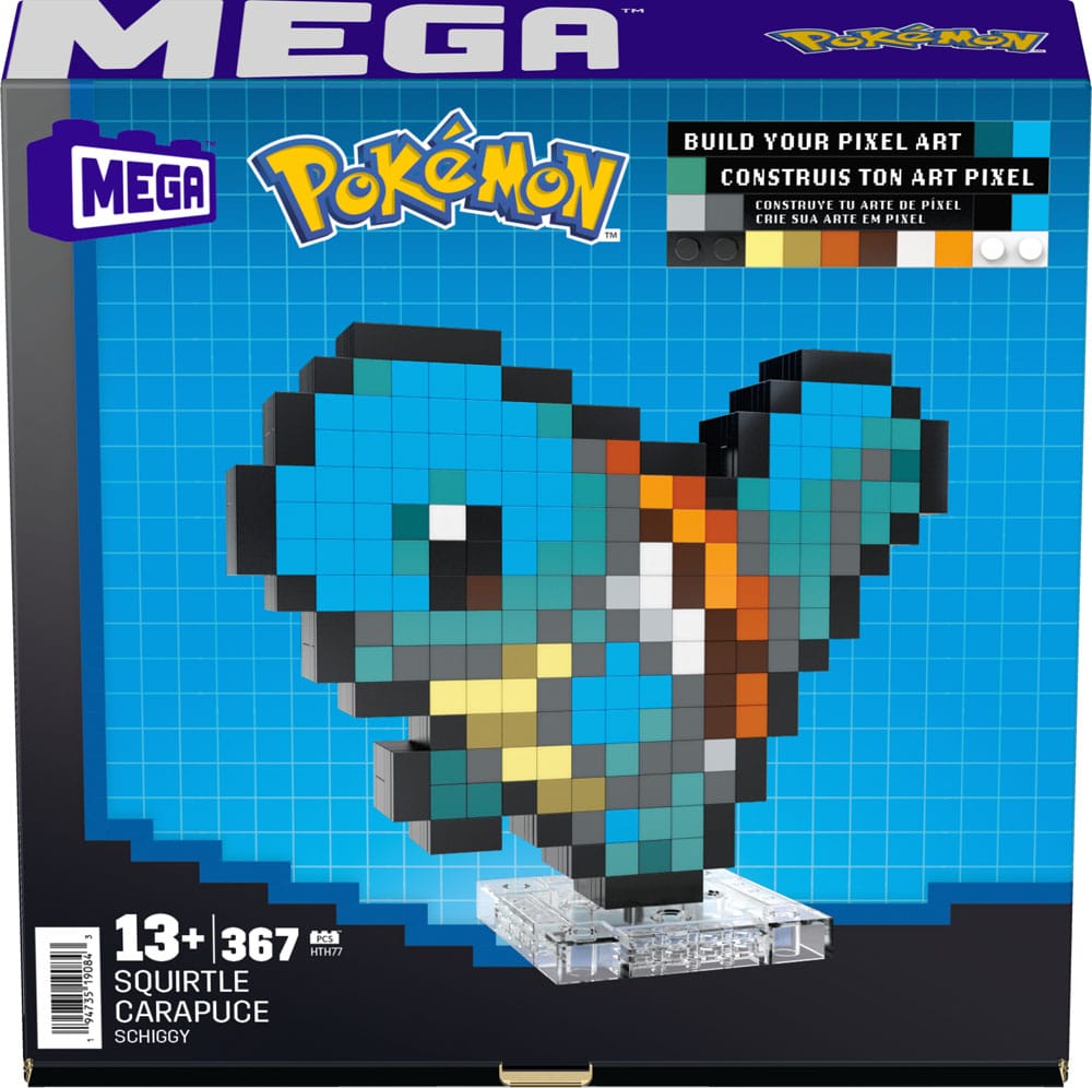 Pokémon MEGA Byggsats - Squirtle Pixel Art