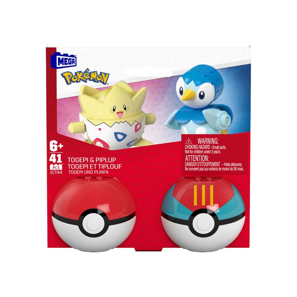 Pokémon MEGA Byggset Poké Ball Samling: Piplup & Togepi