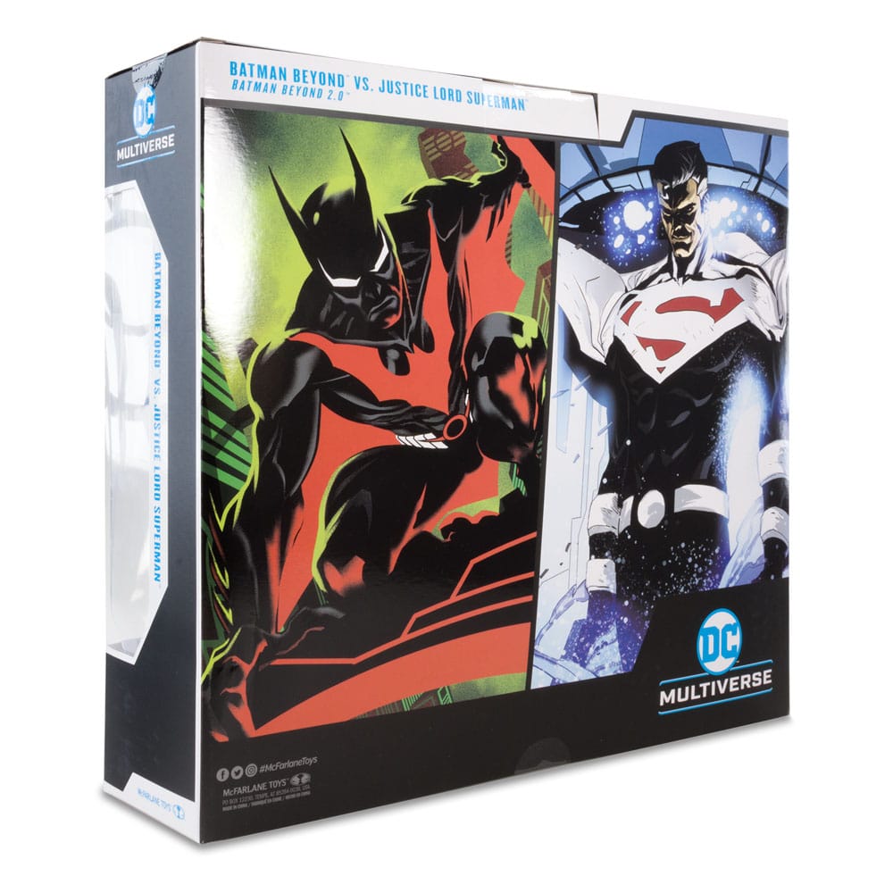 DC Collector Actionfigur Pack of 2 Batman Beyond Vs Justice Lord Superman 18 cm