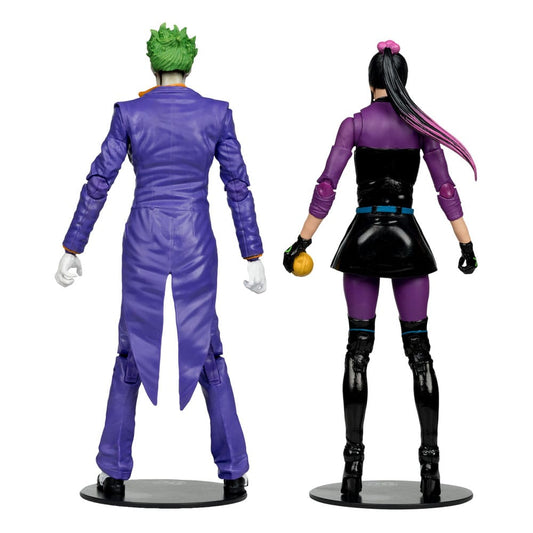 DC Multiverse Actionfigurer Pack of 2 The Joker & Punchline 18 cm