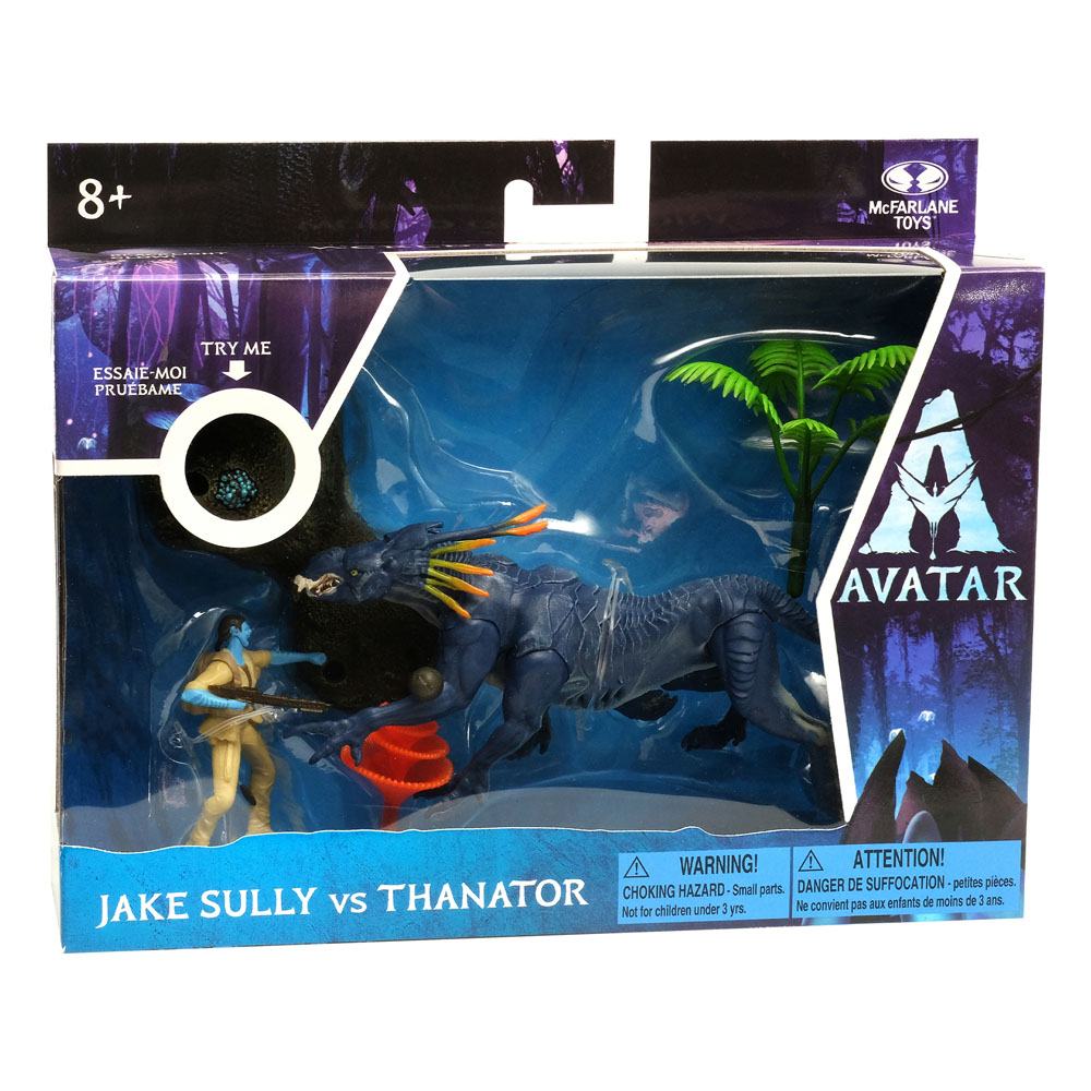 Avatar W.O.P Deluxe Medium Actionfigur & Vehicle Jake vs Thanator