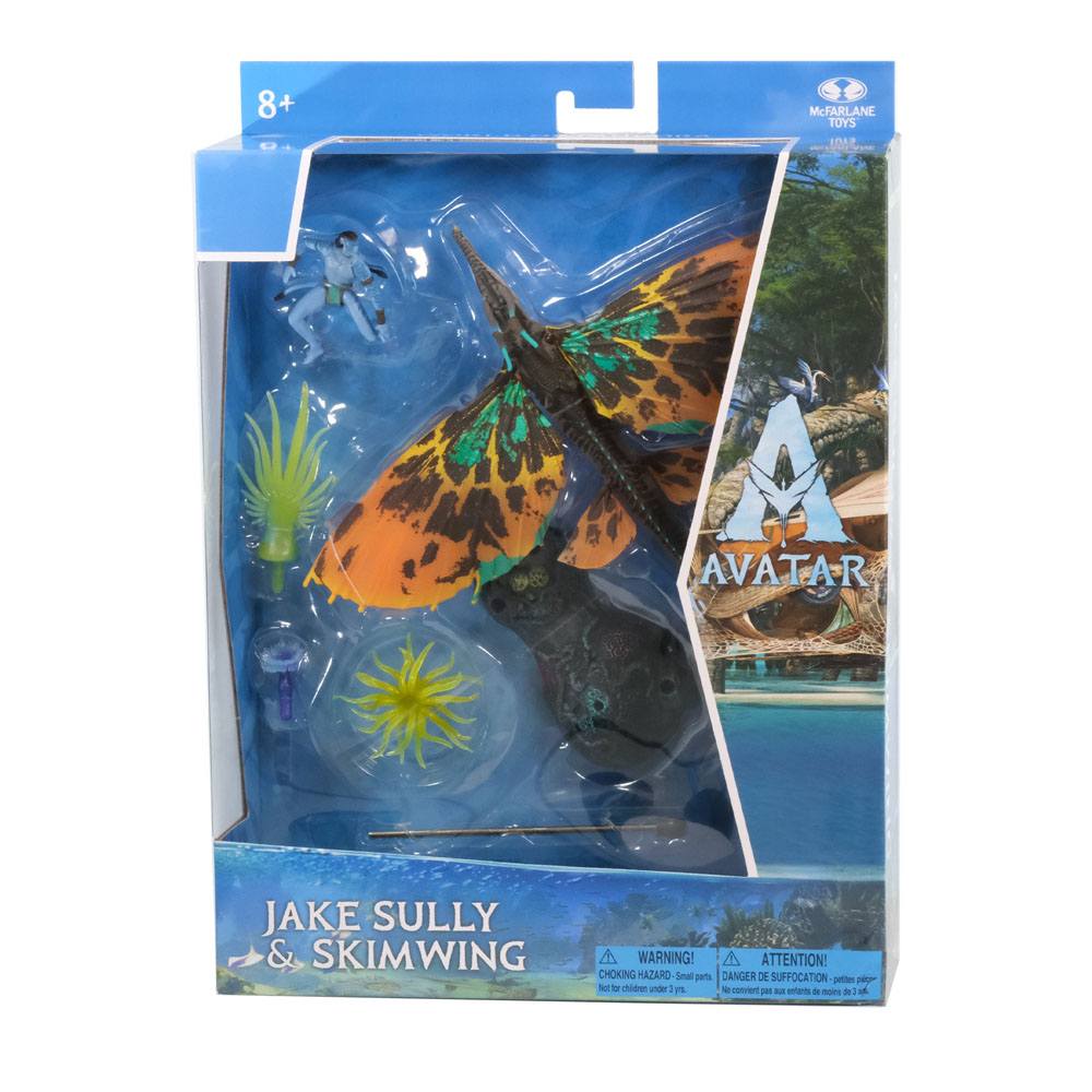 Avatar: The Way of Water Deluxe Large Actionfigurer Jake Sully & Skimwing