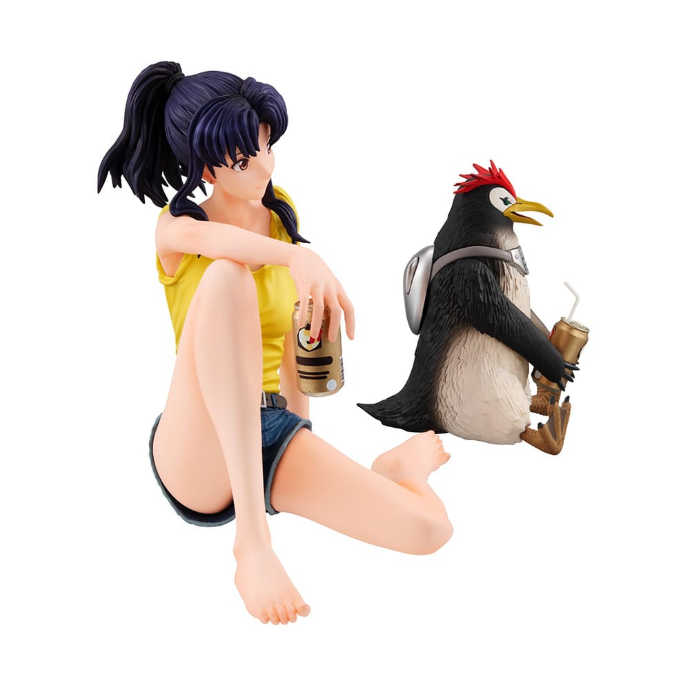 Evangelion Gals Misato Katsuragi & Pen Pen PVC Statue Vol. 2 - 11 cm