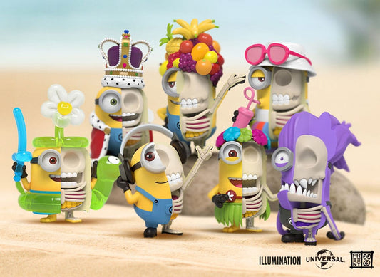 Minions Blind Box Hidden Dissectibles Series 01 (Vacay ed.) Display (6)