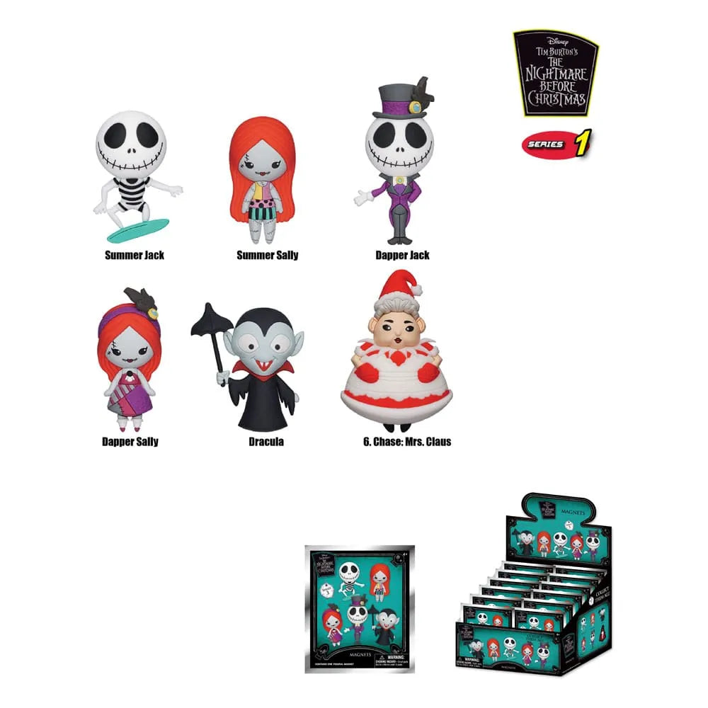 Nightmare before Christmas 3D 3D Magnets Series 1 Display (12)