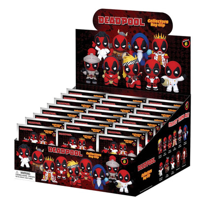 Marvel 3D PVC Bag Clips - Deadpool Series 6 (Display av 24)