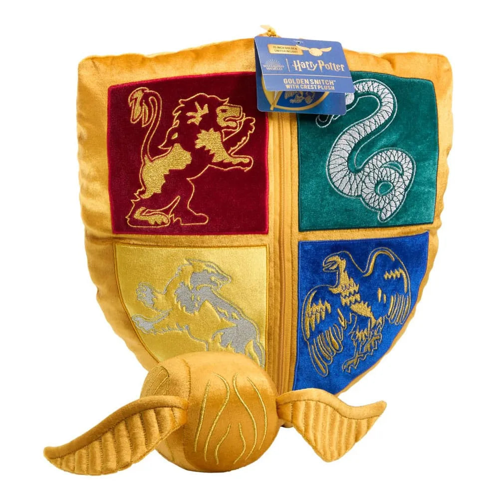 Harry Potter Kudde with Gosedjur Quidditch Crest & Golden Snitch