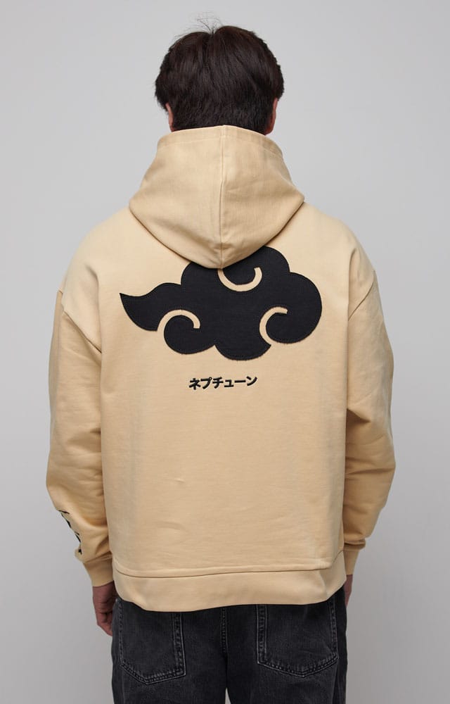 Naruto Shippuden Graphic Hoodie Beige Size M