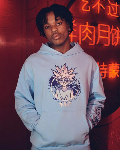 Hunter x Hunter Hooded Sweater Graphic Blue