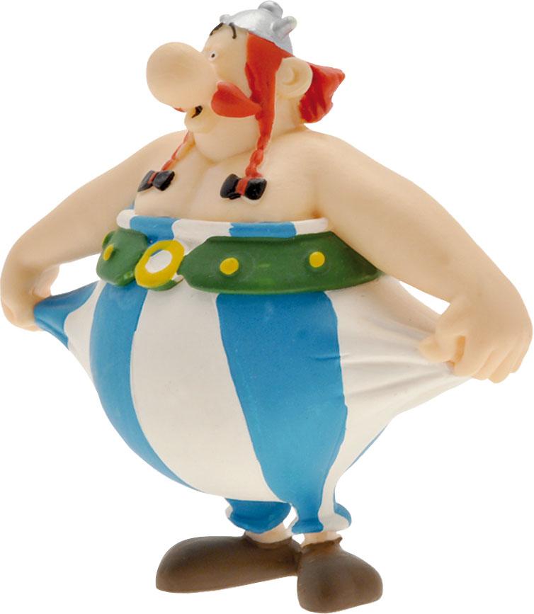 Asterix Figur Obelix holding his pants 8 cm