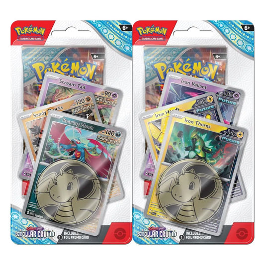 Pokemon TCG Scarlet & Violet 07 Premium Checklane Blister *English Version* Set (2)