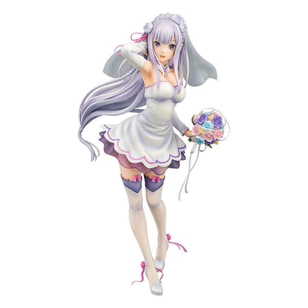 Re:ZERO -Starting Life in Another World- PVC Staty 1/7 Emilia Wedding Ver. 25 cm