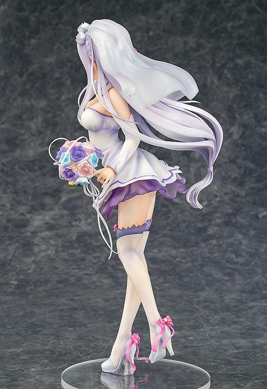 Re:ZERO -Starting Life in Another World- PVC Staty 1/7 Emilia Wedding Ver. 25 cm