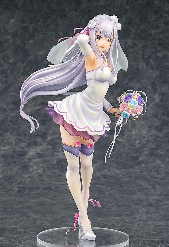 Re:ZERO -Starting Life in Another World- PVC Staty 1/7 Emilia Wedding Ver. 25 cm