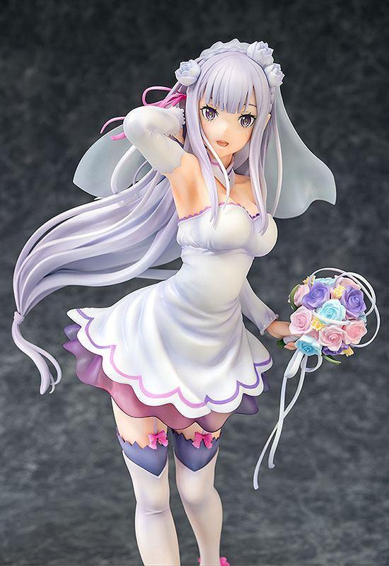 Re:ZERO -Starting Life in Another World- PVC Staty 1/7 Emilia Wedding Ver. 25 cm