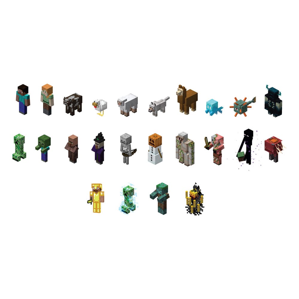 Minecraft 3D-Toppeez 6 cm Assortiment (24 st)