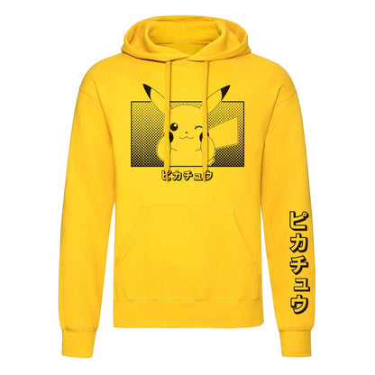 Pokemon Hooded Sweater Pikachu Katakana Size XL