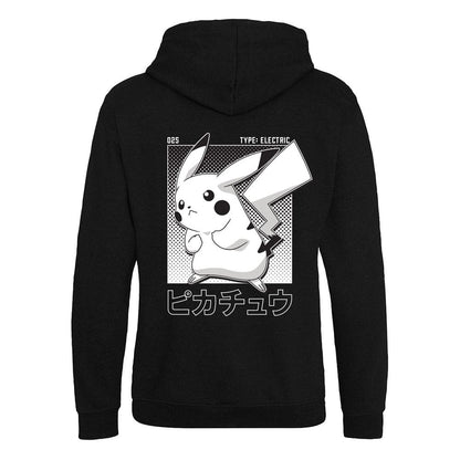 Pokémon Hoodie med Pikachu i Halftone - Storlek S