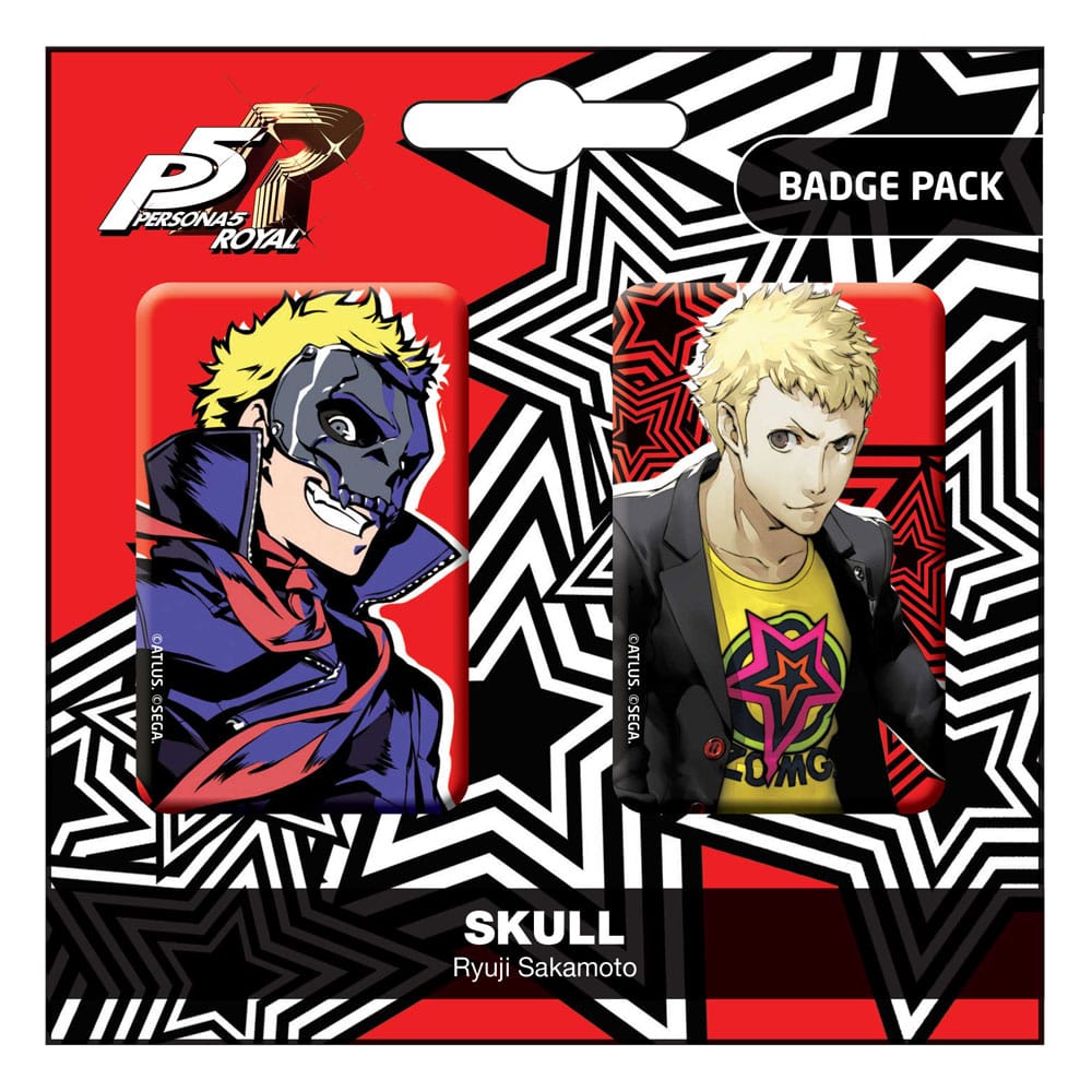 Persona 5 Royal Pin Emblem / Pins 2-Pack Skull / Ryui Sakamoto