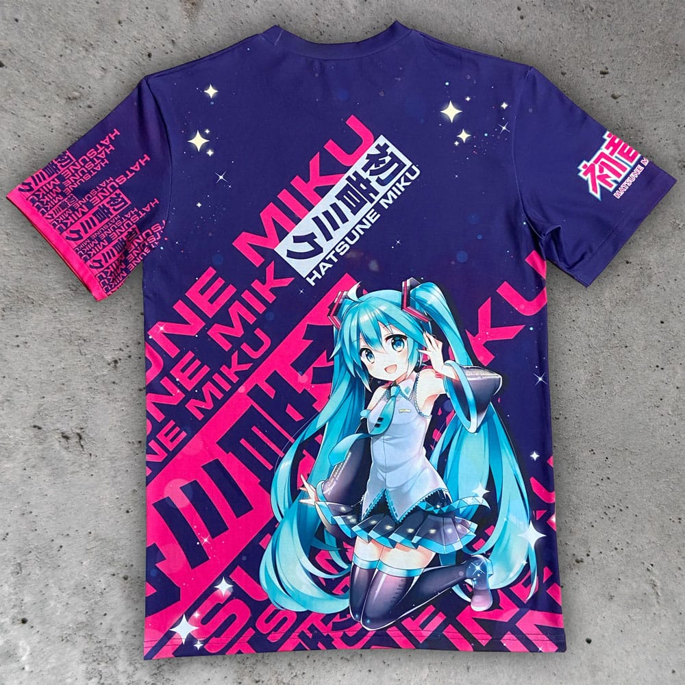 Hatsune Miku T-shirt med Expressiva Vibes – Storlek L