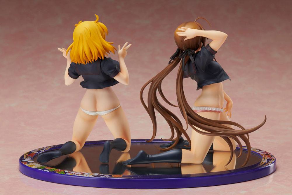 Senran Kagura NewWave Gburst PVC Staty 1/10 Ryobi x Ryona Bare Body Sailor Uniform Ver. 19 cm