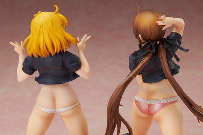 Senran Kagura NewWave Gburst PVC Staty 1/10 Ryobi x Ryona Bare Body Sailor Uniform Ver. 19 cm