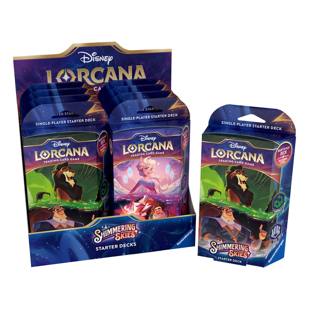 Disney Lorcana TCG Shimmering Skies Starter Decks Display (8) *English Edition*