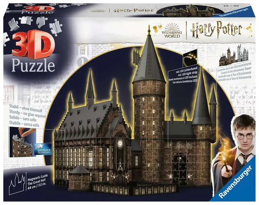 Harry Potter 3D Pussel Hogwarts Castle: Great Hall - Night Edition (643 bitar)