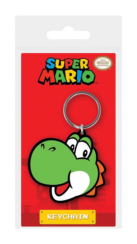 Super Mario Rubber Nyckelring Yoshi 6 cm