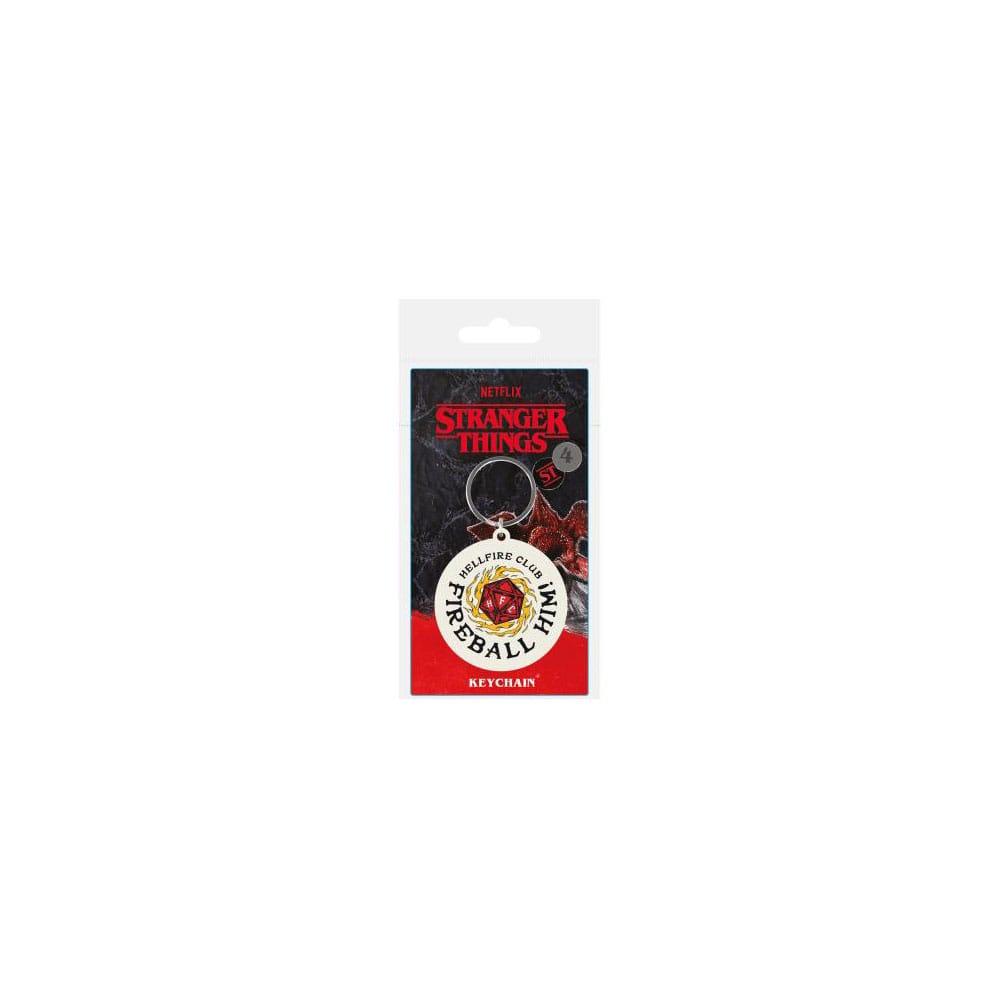 Stranger Things 4 Rubber Nyckelring Fireball Him 6 cm