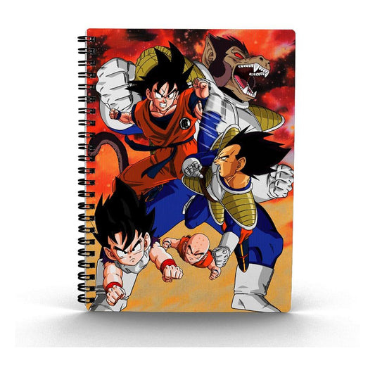 Dragon Ball Anteckningsblock with 3D-Effect Goku vs Vegeta