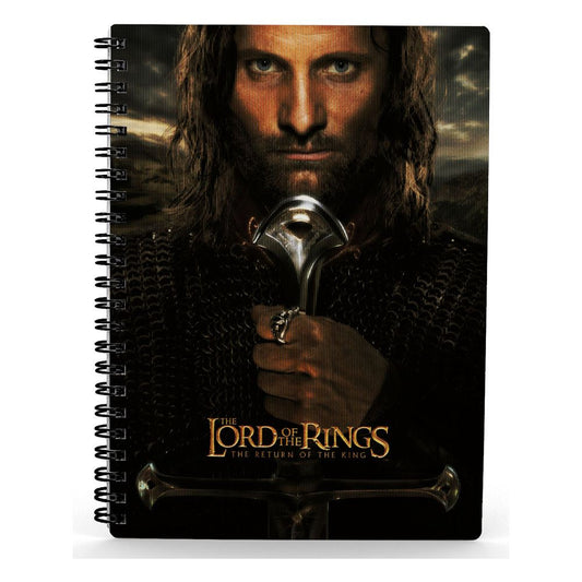 Lord of the Rings Anteckningsblock with 3D-Effect Aragorn