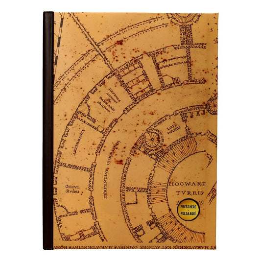 Harry Potter Anteckningsblock with Light Marauder's Map