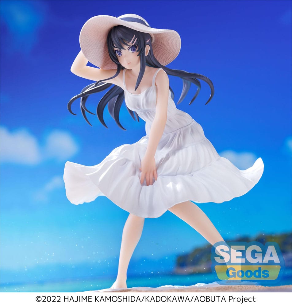 Rascal Does Not Dream of a Bunny Girl Senpai Luminasta PVC Staty Mai Sakurajima Summer Klänning 17 cm