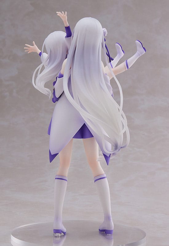 Re:Zero Starting Life in Another World PVC Staty 1/7 Emilia & Childhood Emilia 24 cm