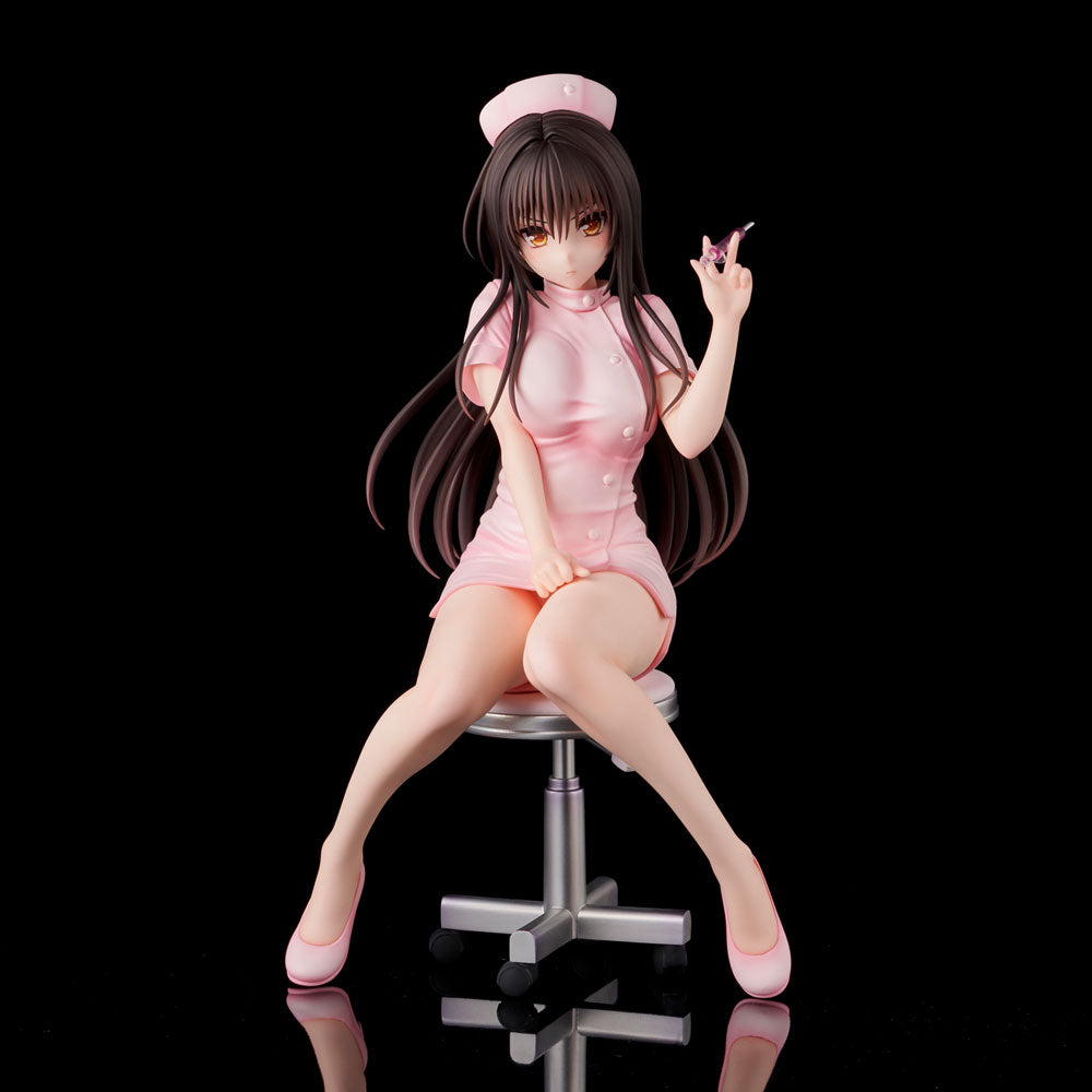 To Love-Ru Darkness Staty PVC Yui Kotegawa Nurse Cos 22 cm