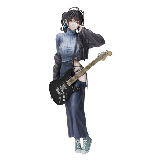 Juroku Illustration PVC Staty Guitar Meimei Backless Klänning 26 cm