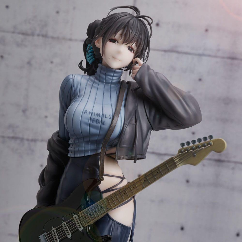 Juroku Illustration PVC Staty Guitar Meimei Backless Klänning 26 cm