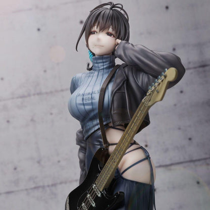 Juroku Illustration PVC Staty Guitar Meimei Backless Klänning 26 cm