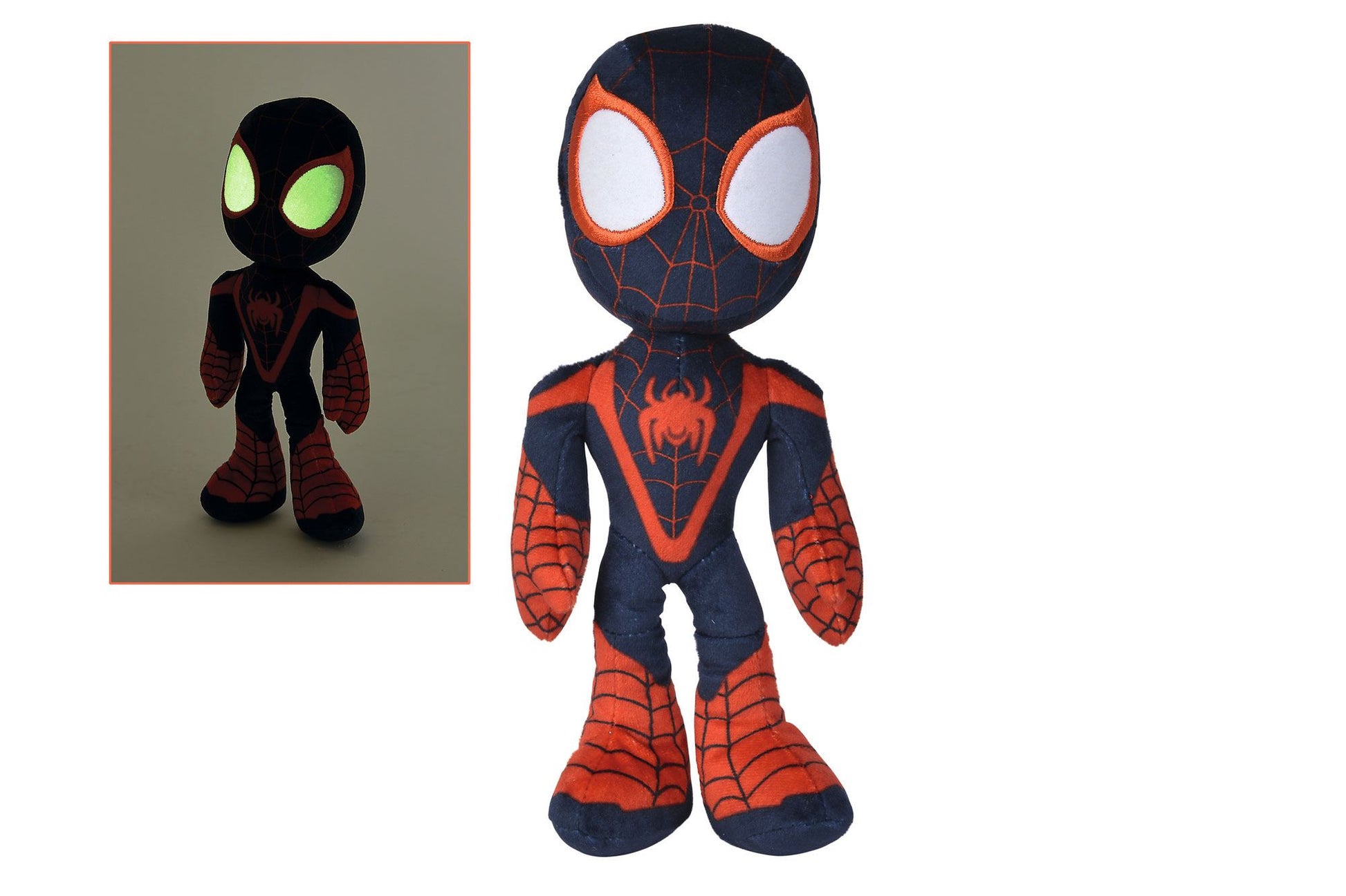 Marvel Gosedjur Glow In The Dark Eyes Miles Morales 25 cm