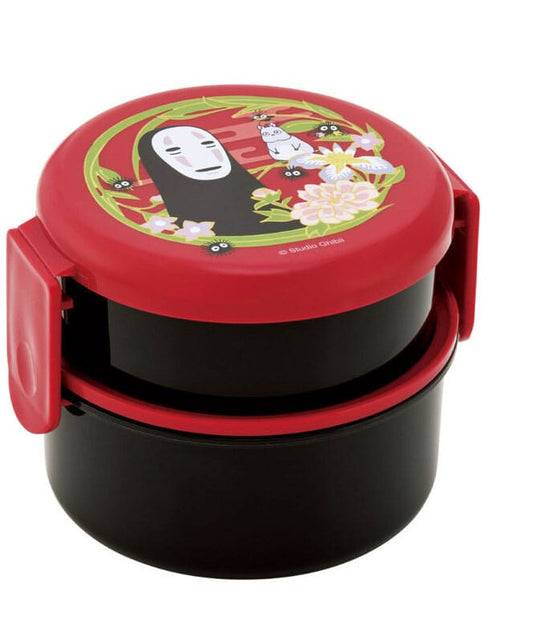 Spirited Away Two Layer Round Shape Matlåda No Face Dark Red