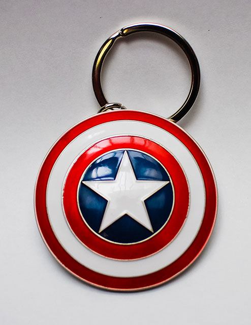 Marvel Comics Metal Nyckelring Captain America Shield