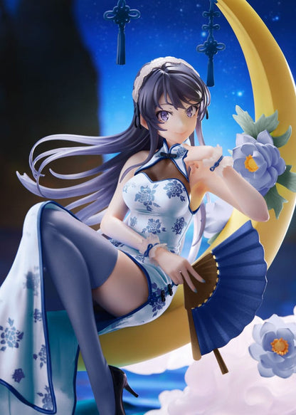 Rascal Does Not Dream of Bunny Girl Senpai PVC Staty 1/7 Mai Sakurajima White Mandarin Klänning Ver. 25 cm