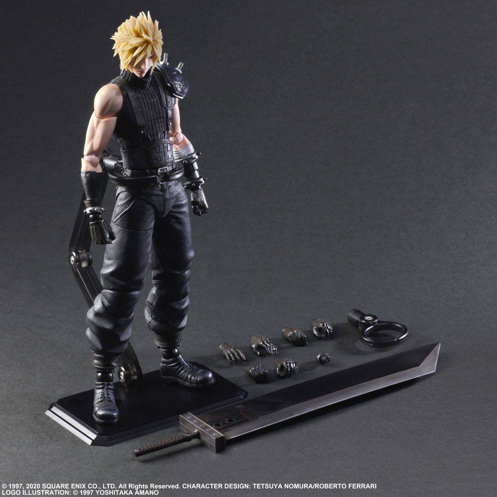 Final Fantasy VII Remake Play Arts Kai Actionfigur Cloud Strife Ver. 2 27 cm