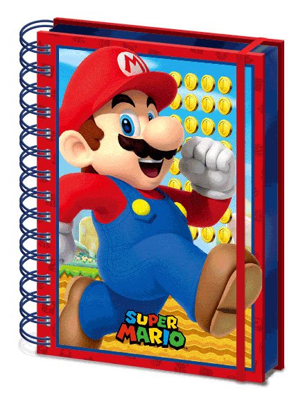 Super Mario 3D Wiro Anteckningsblock A5 Mario