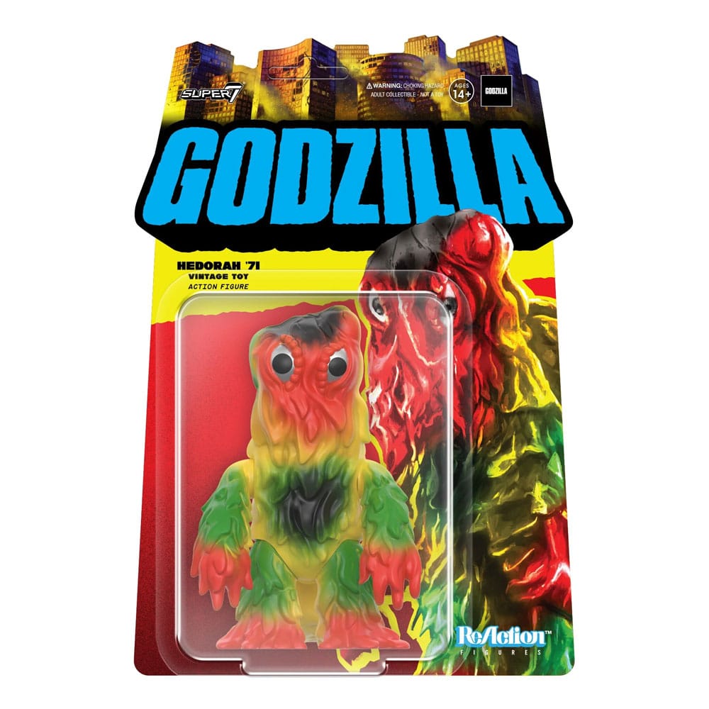 Godzilla Toho ReAction Action Figure Hedorah Vintage Toy Hawaii 10 cm