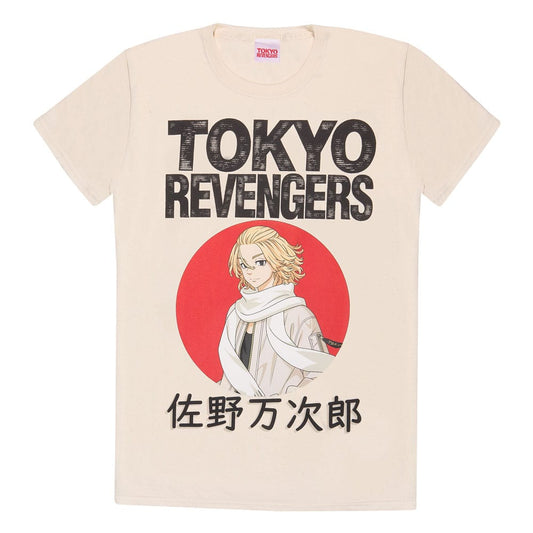 Tokyo Revengers T-Shirt Manjiro Sano Red Circle  Size XL